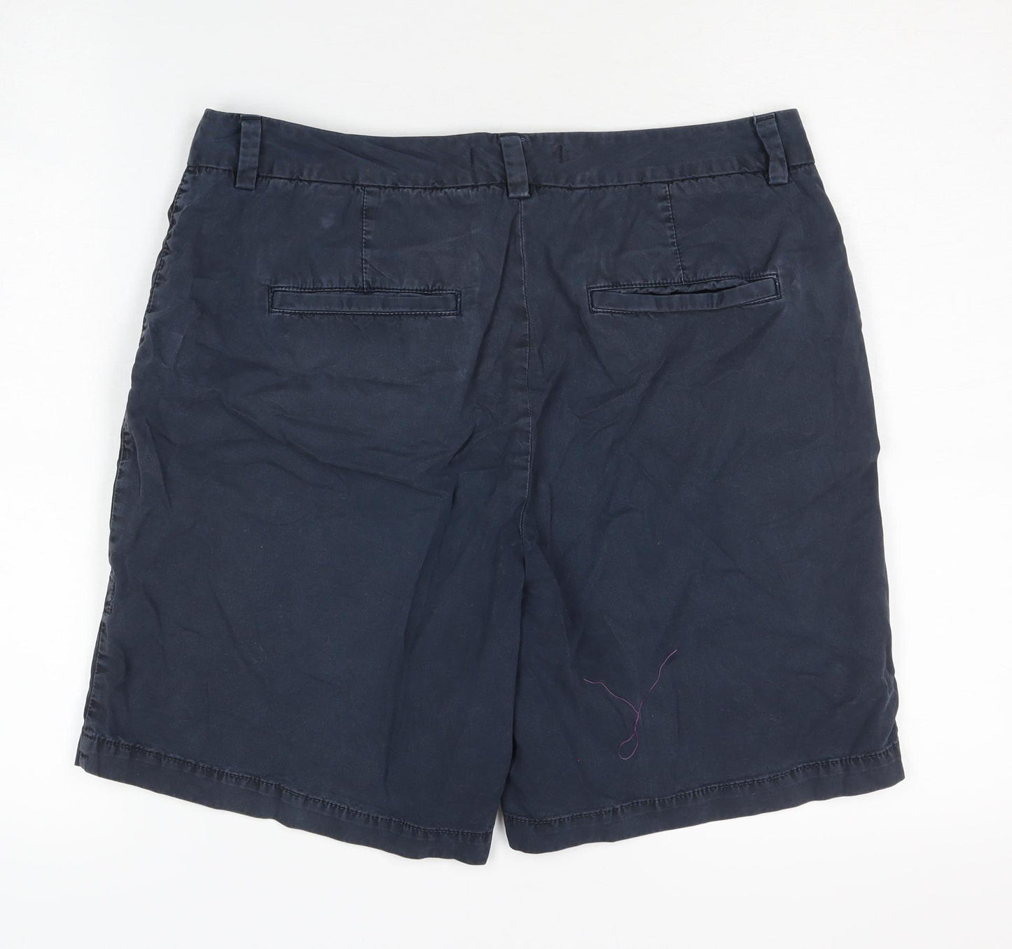 Marks and Spencer Women's Blue Chino Shorts Size 12