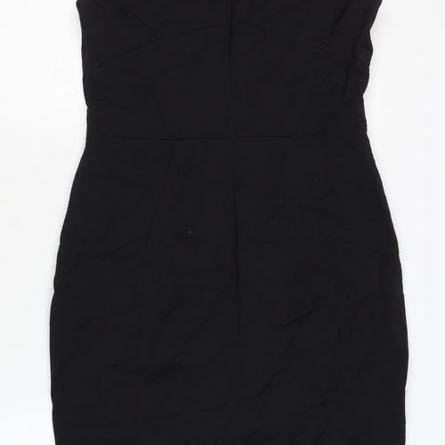 Reiss Women's Black V-Neck Dress Size 12