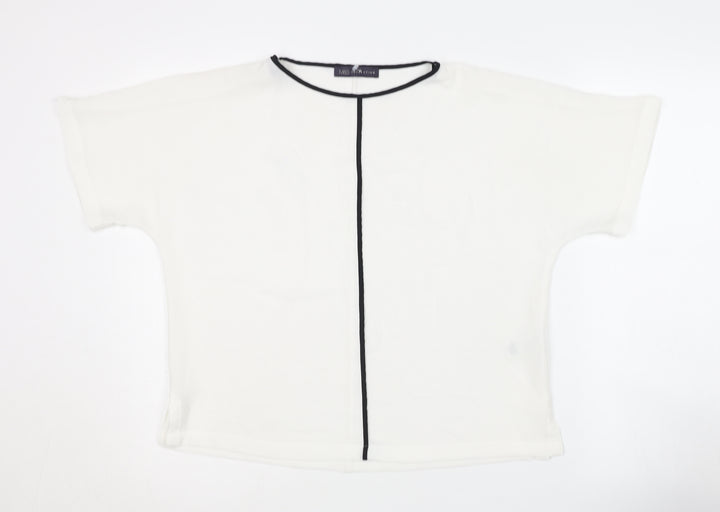Marks and Spencer Women’s White Basic T-Shirt UK 10