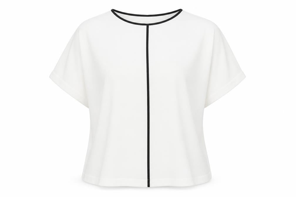 Front view of Marks & Spencer Women’s White Basic T-Shirt UK 10