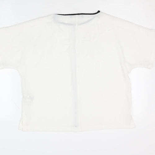 Marks and Spencer Women’s White Basic T-Shirt UK 10