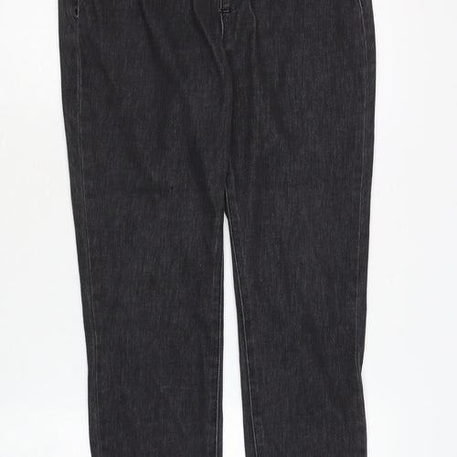 Arizona Women's Black Elastic Waist Jeans Size 14