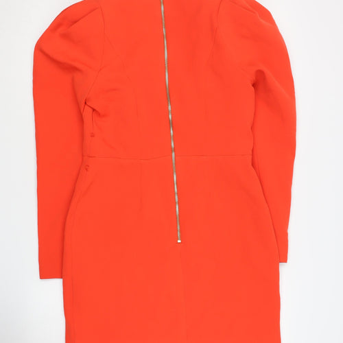 River Island Women’s Orange Bodycon Dress Size 12