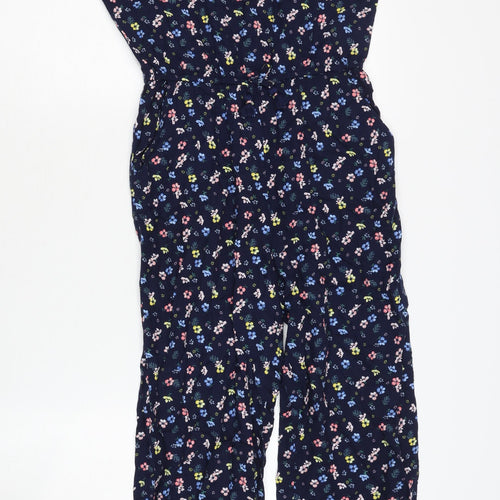 H&M Girls Floral Jumpsuit, Multicoloured, Size 9-10 Years