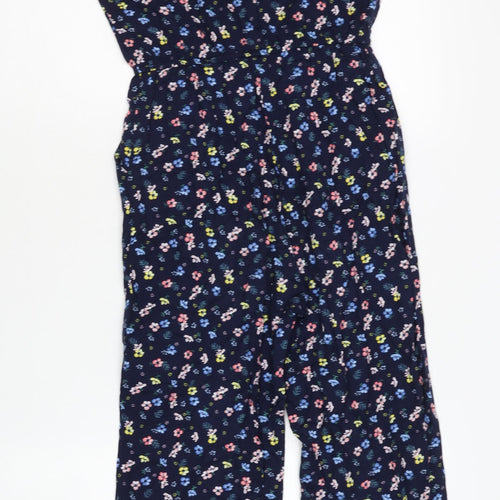 H&M Girls Floral Jumpsuit, Multicoloured, Size 9-10 Years