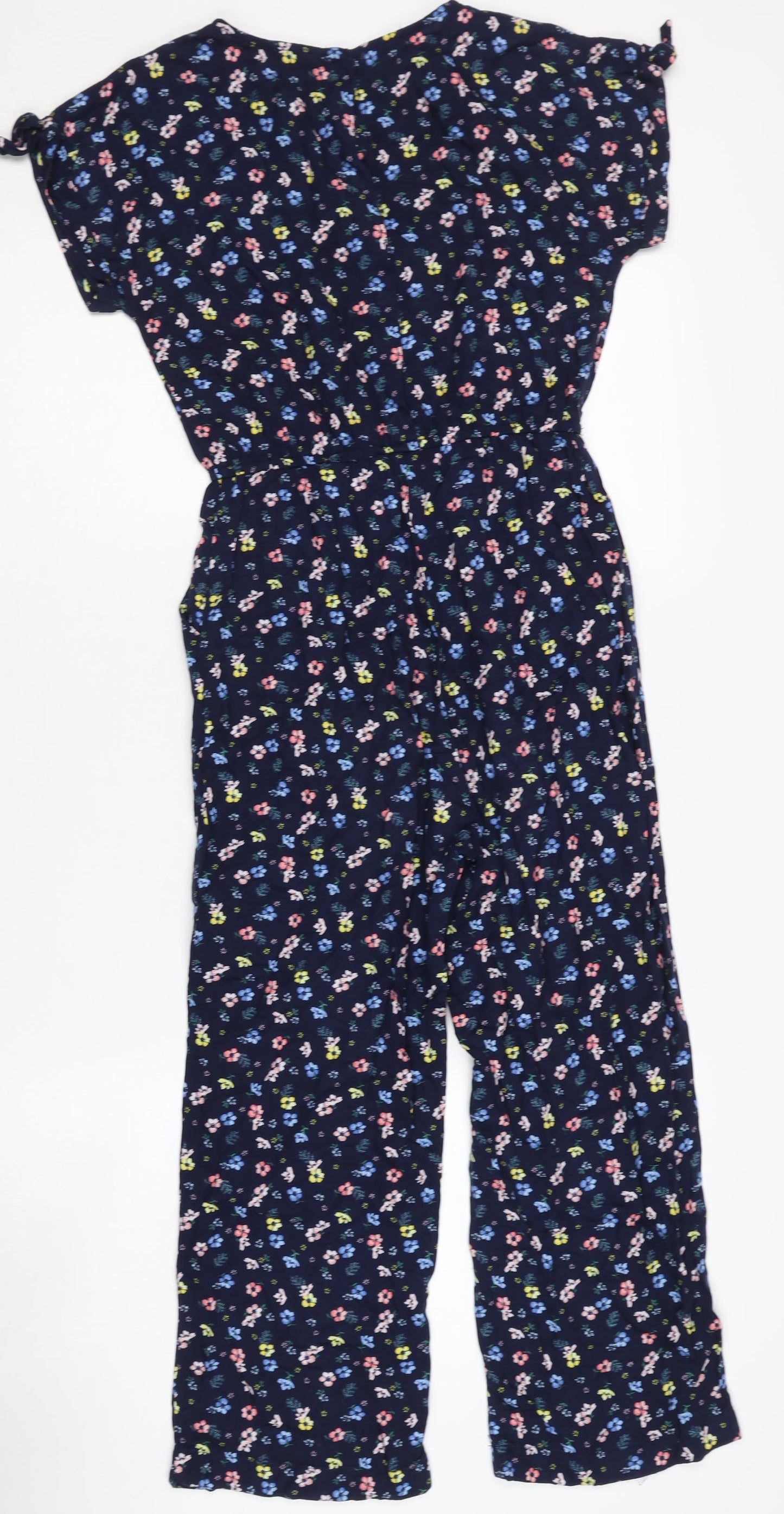 H&M Girls Floral Jumpsuit, Multicoloured, Size 9-10 Years
