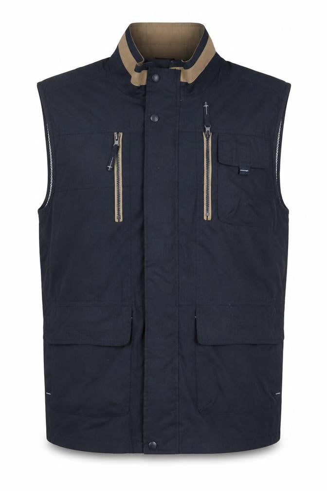 Front view of Trek & Trail Men's Blue Waistcoat L Outdoor
