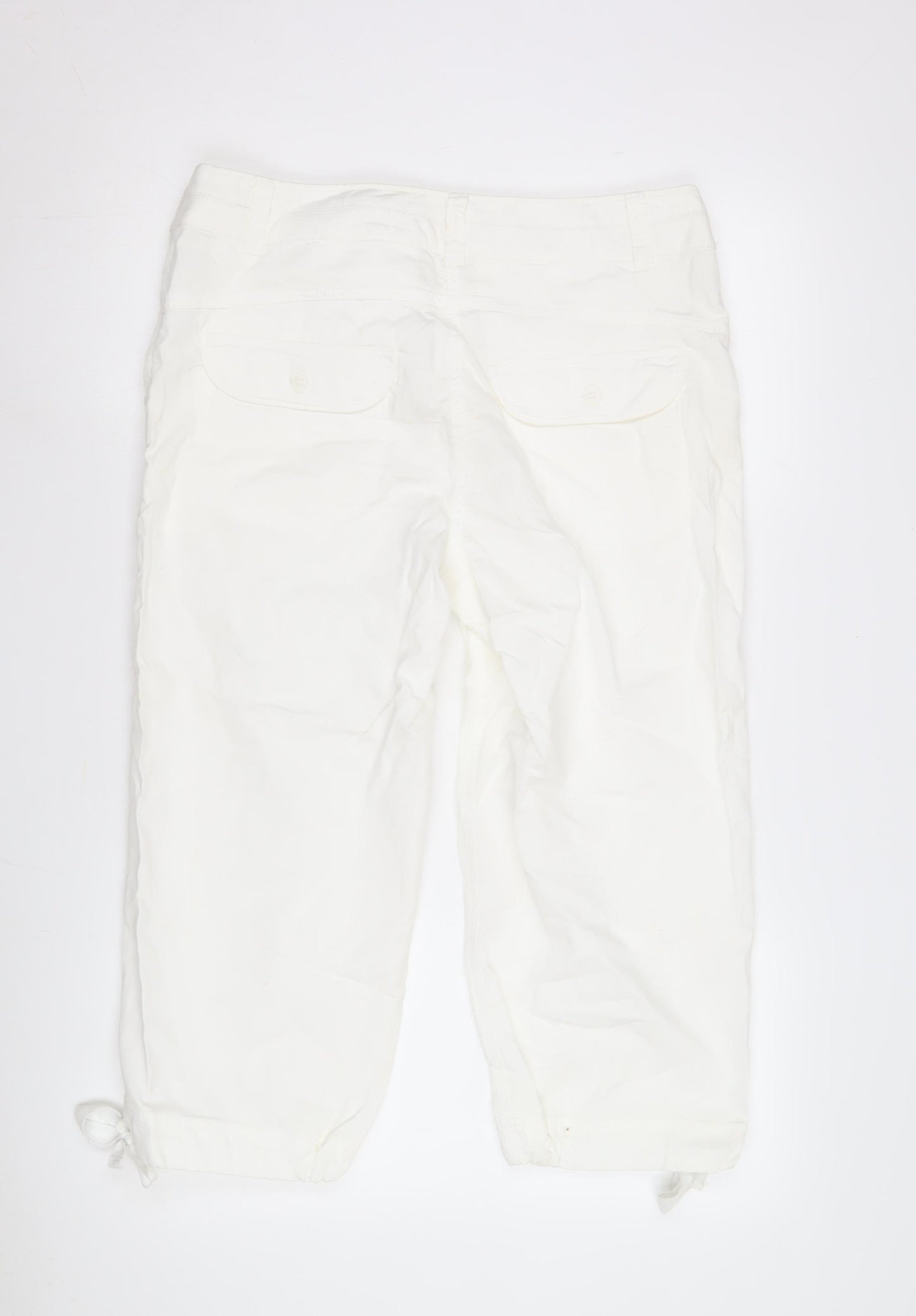 H&M Women's White Trousers Size 12