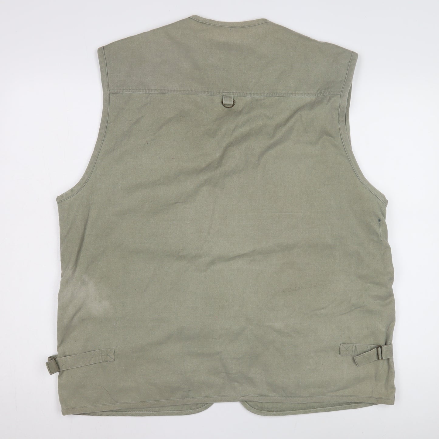 Dress Town Men's 3XL Green Cotton Waistcoat