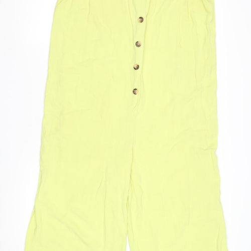 New Look Women's Yellow Sleeveless Jumpsuit Size 16