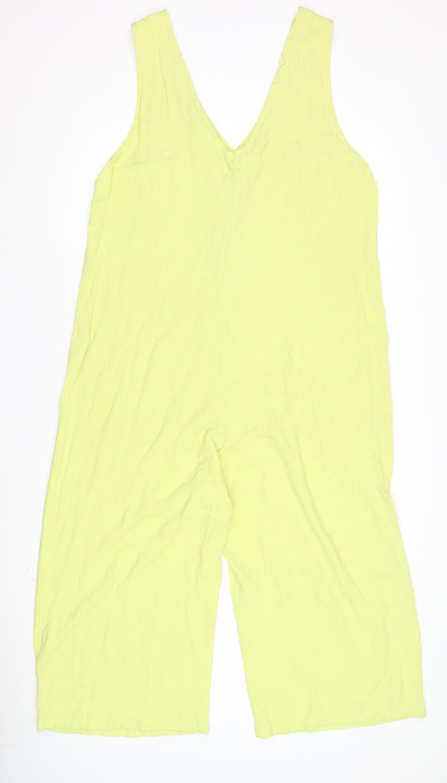 New Look Women's Yellow Sleeveless Jumpsuit Size 16