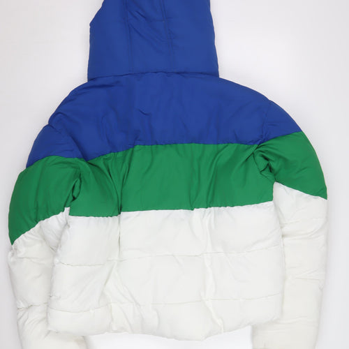 Topshop Women's Colour Block Puffer Jacket Size 14