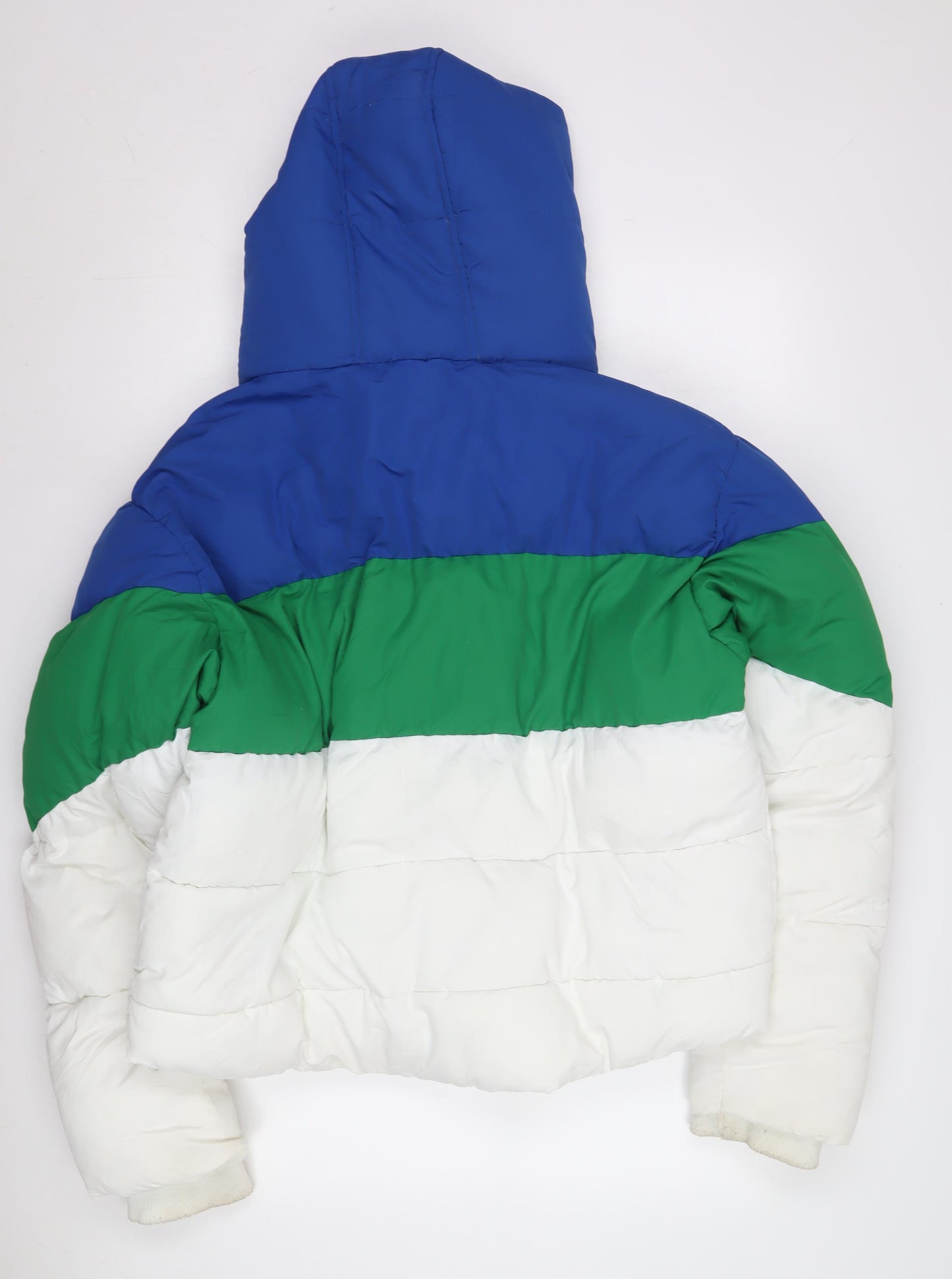 Topshop Women's Colour Block Puffer Jacket Size 14