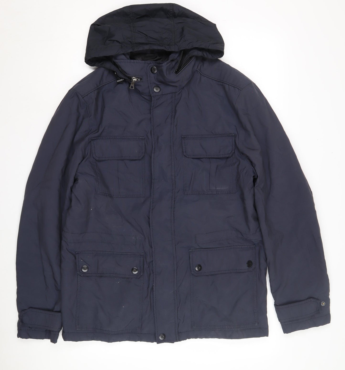 Marks and Spencer Men's Blue Parka Jacket M