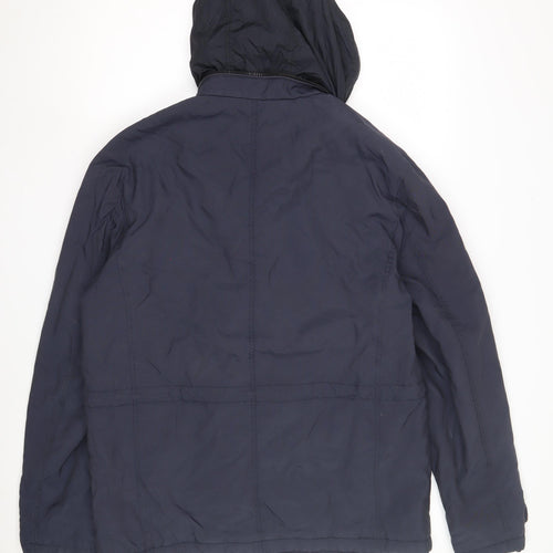 Marks and Spencer Men's Blue Parka Jacket M