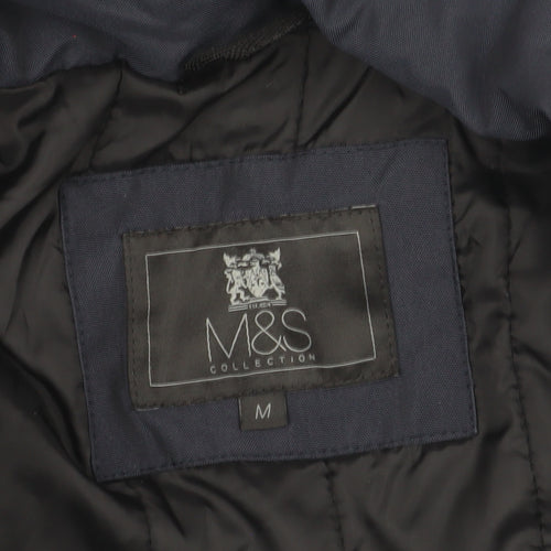 Marks and Spencer Men's Blue Parka Jacket M