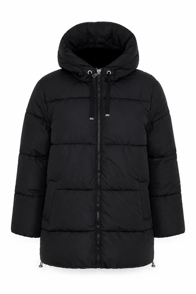 New Look Women's Black Puffer Jacket Size 10