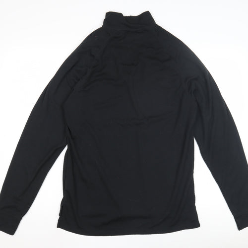 Trespass Men's Black XL Casual Pullover, High Neck, Long Sleeve