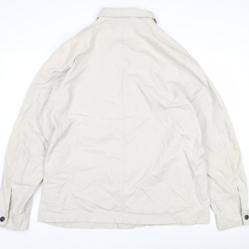 H&M Beige Men’s XL Casual Jacket, Button Style