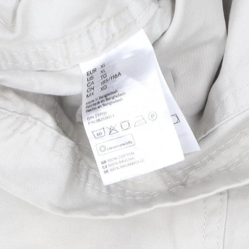 H&M Beige Men’s XL Casual Jacket, Button Style