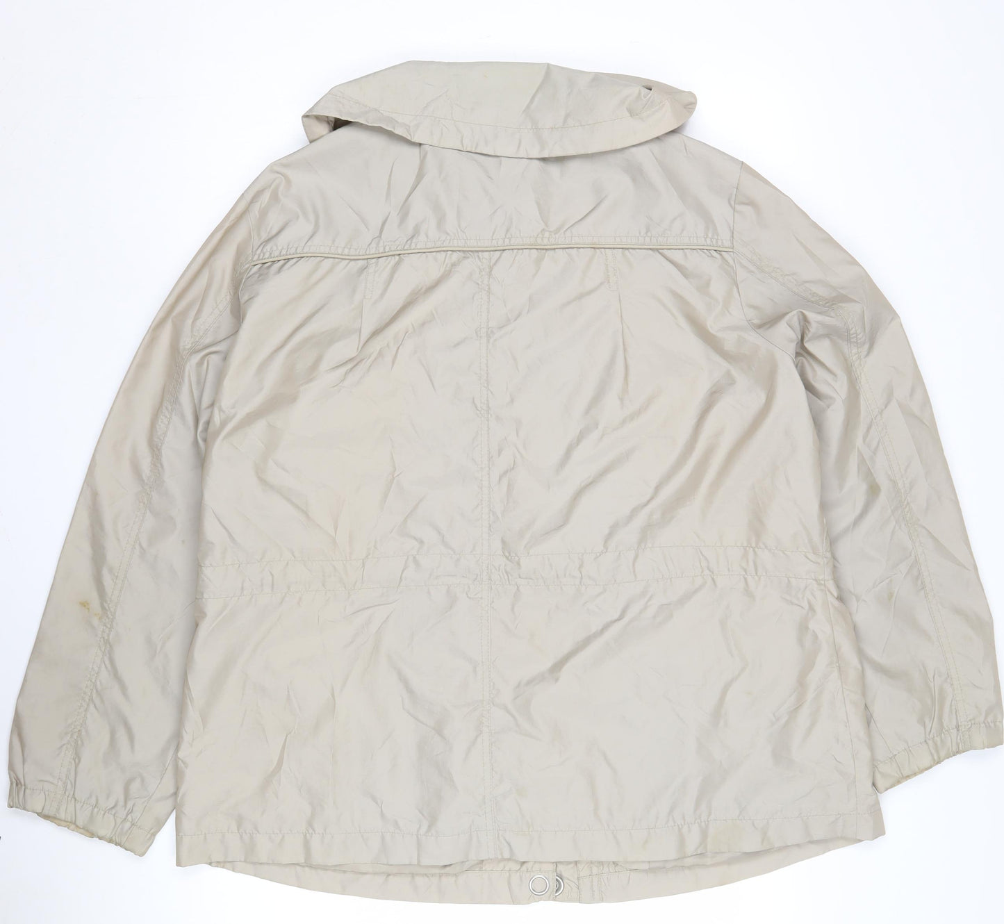 Debenhams Women's Beige Hooded Mid-Length Jacket