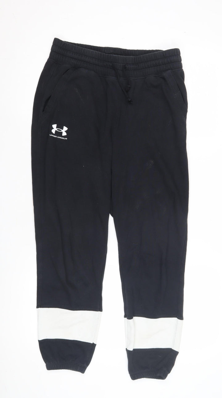 Under Armour Boys Black Jogger Trousers M - Activewear