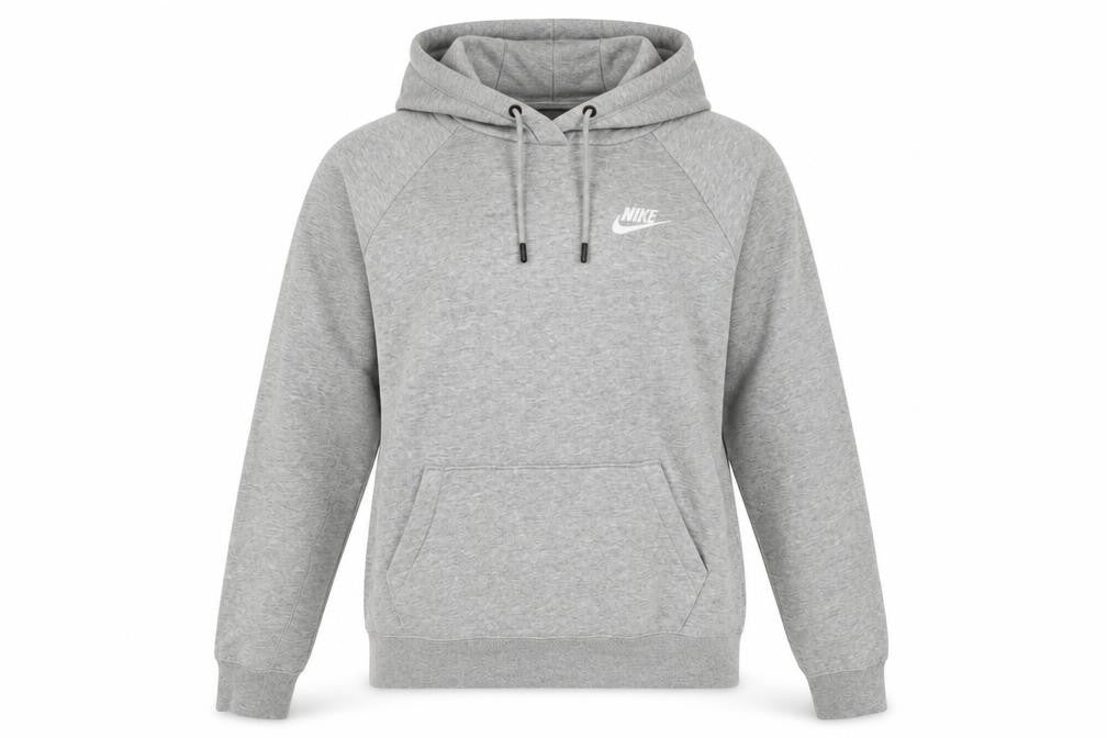 Front view of Nike Women's Grey Pullover Hoodie XS - Sports & Casual
