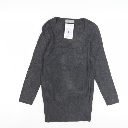 Marks and Spencer Women's Grey Pullover Jumper Size 8