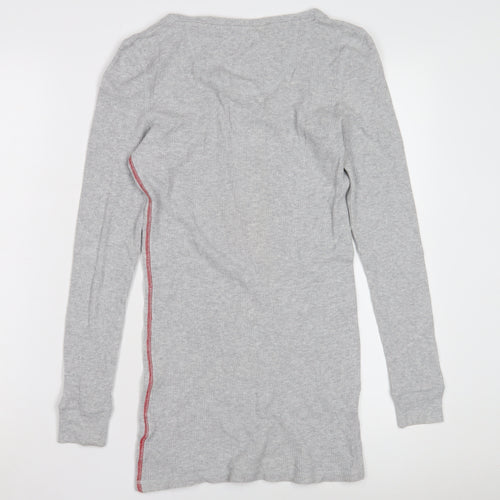 Jack Wills Women's Grey Long Sleeve Slim T-Shirt