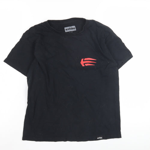 Etnies Unisex Black Medium T-Shirt - Cotton Crew Neck