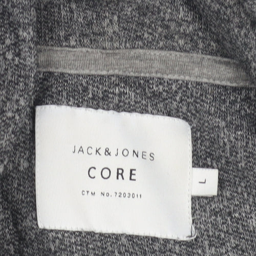 Jack & Jones Men's Grey Pullover Hoodie L