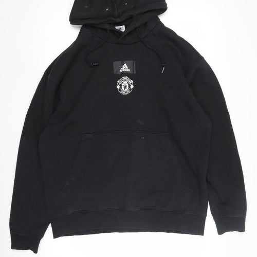 Adidas Men's Black L Pullover Hoodie Football
