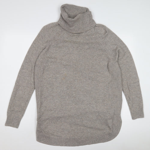 Warehouse Women's Grey Roll Neck Pullover Jumper