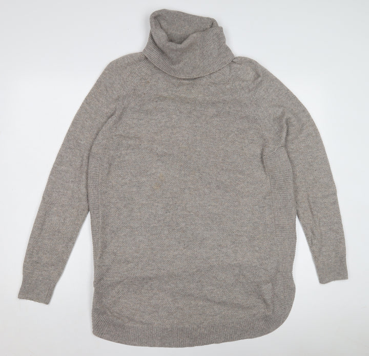 Warehouse Women's Grey Roll Neck Pullover Jumper