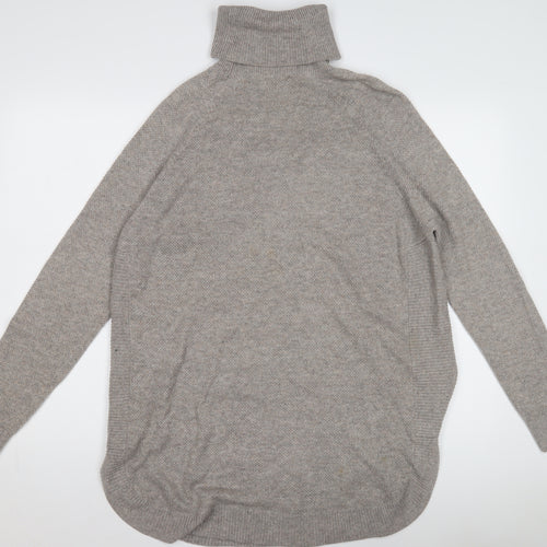 Warehouse Women's Grey Roll Neck Pullover Jumper