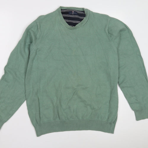 Marks and Spencer Green Men's Pullover Jumper, Large