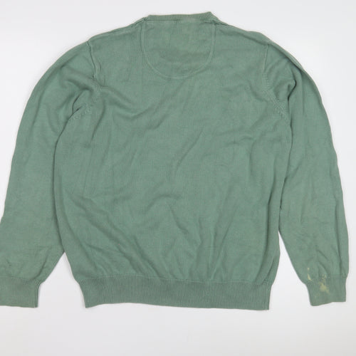 Marks and Spencer Green Men's Pullover Jumper, Large