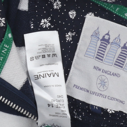 Maine New England Women's Striped Sweatshirt Size 14
