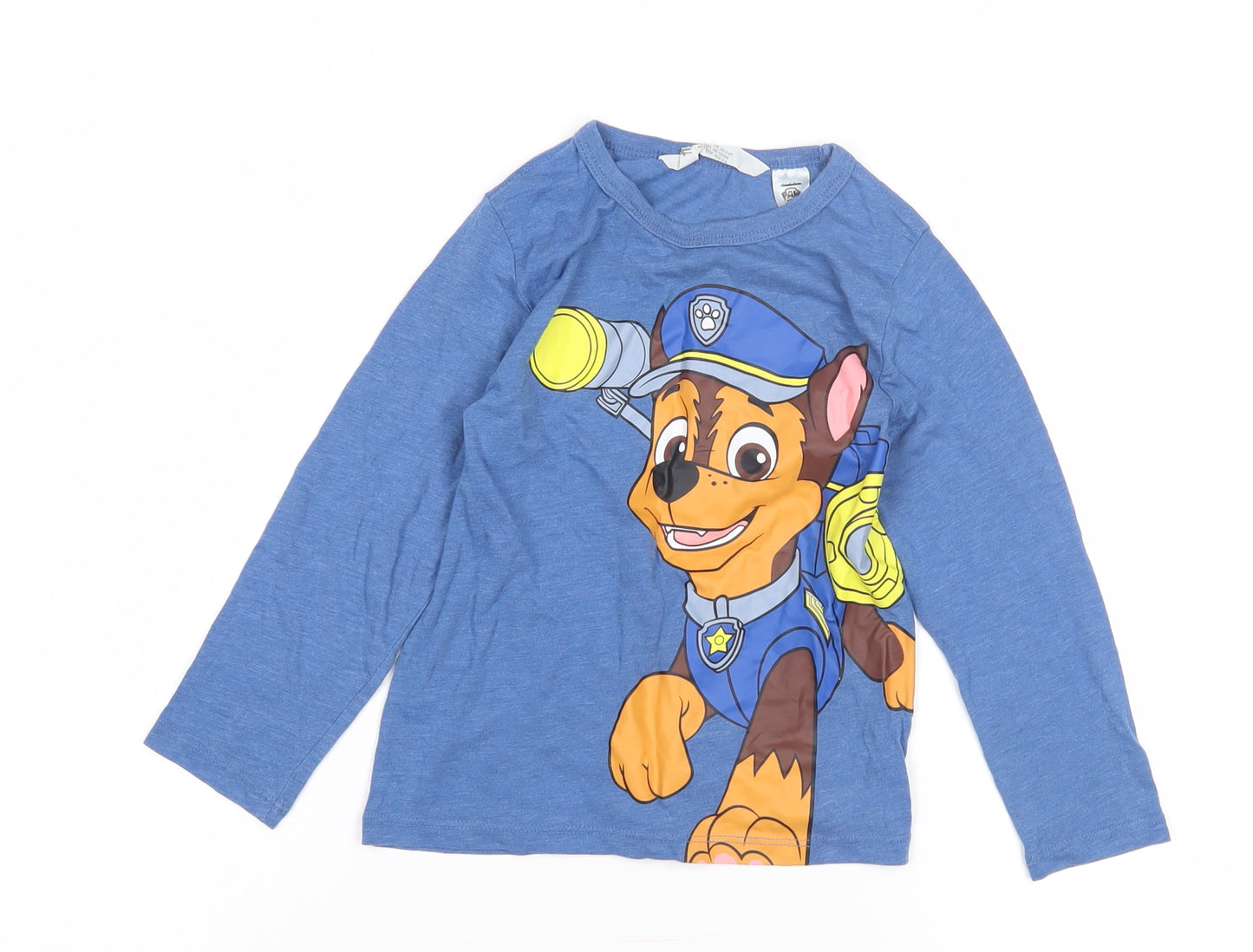 H&M Boys Blue PAW Patrol Long Sleeve T-Shirt 2-3 Years