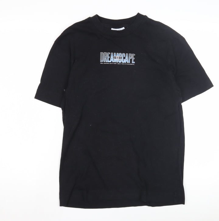 Collusion Men’s Black XS Music Graphic T-Shirt