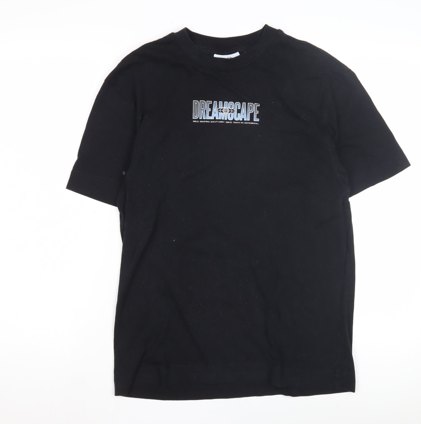 Collusion Men’s Black XS Music Graphic T-Shirt