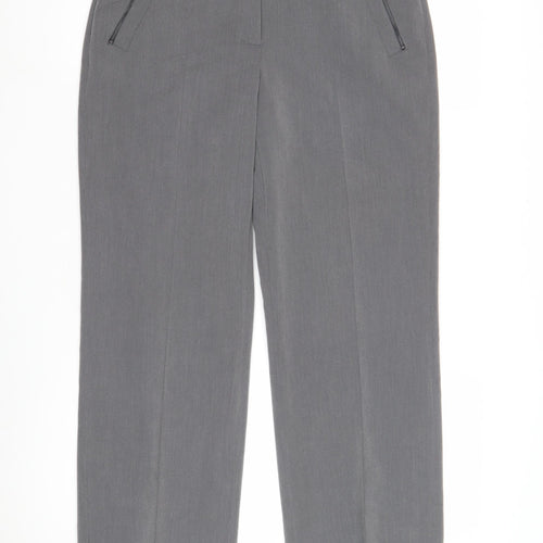 BHS Women's Grey Trousers Size 10 Straight Leg