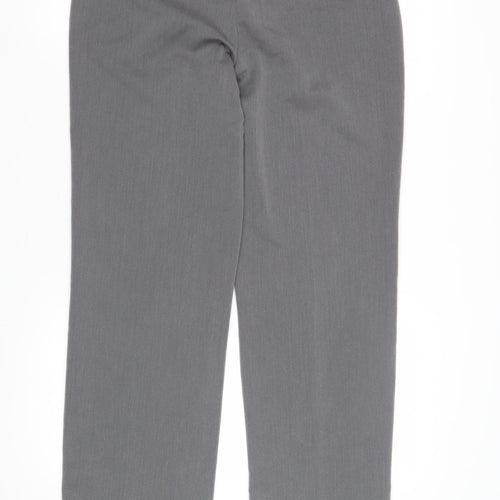 BHS Women's Grey Trousers Size 10 Straight Leg