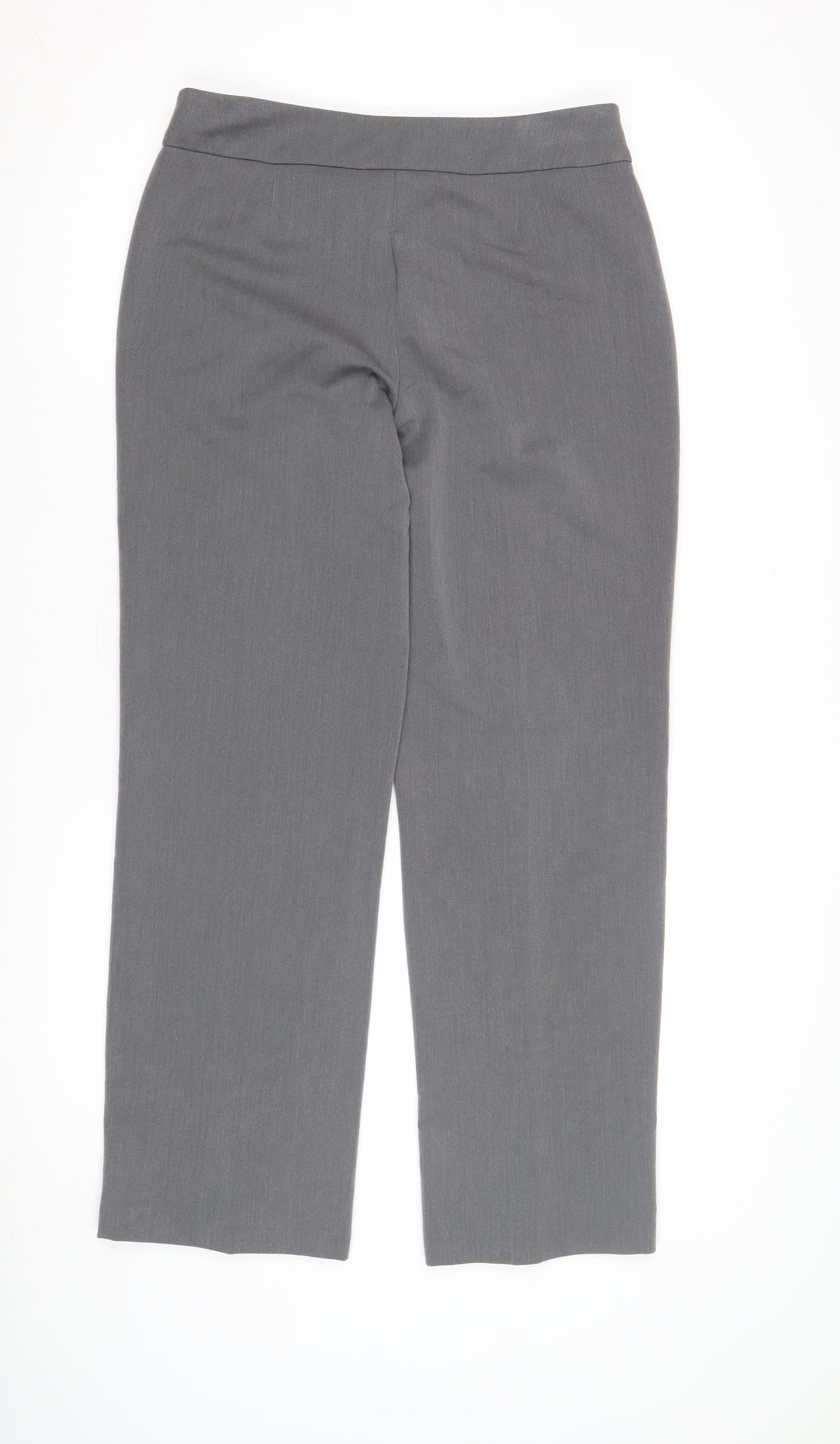 BHS Women's Grey Trousers Size 10 Straight Leg