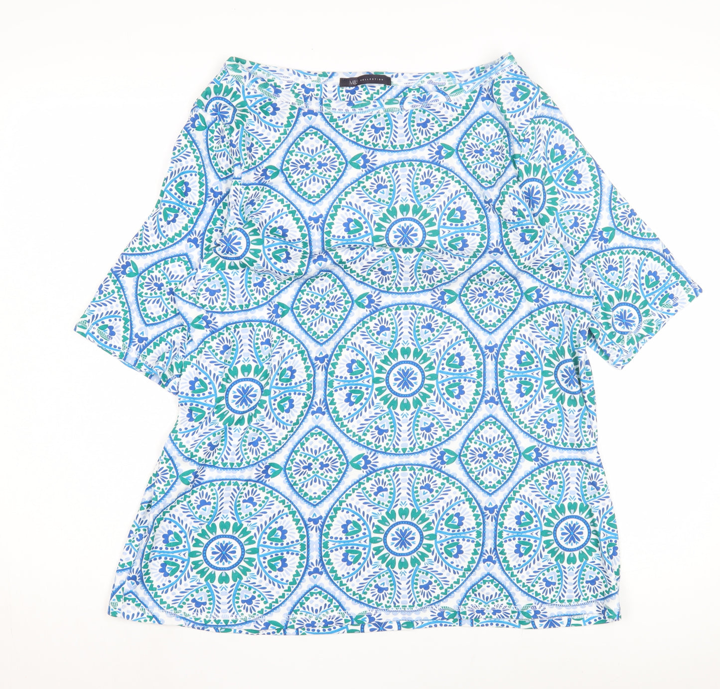 Marks and Spencer Women's 3/4 Sleeve Geometric Blouse