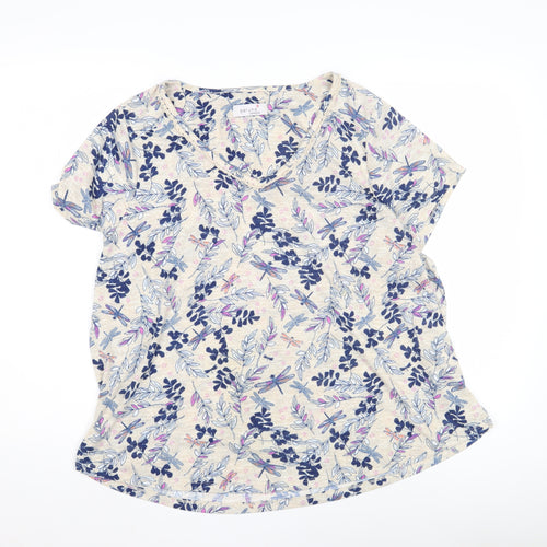 Marks and Spencer Women's Floral T-Shirt Size 22 Multicoloured