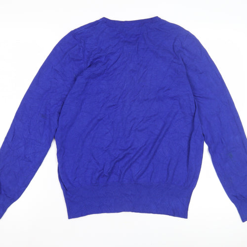 Marks and Spencer Women's Blue Cotton Cardigan Size 16