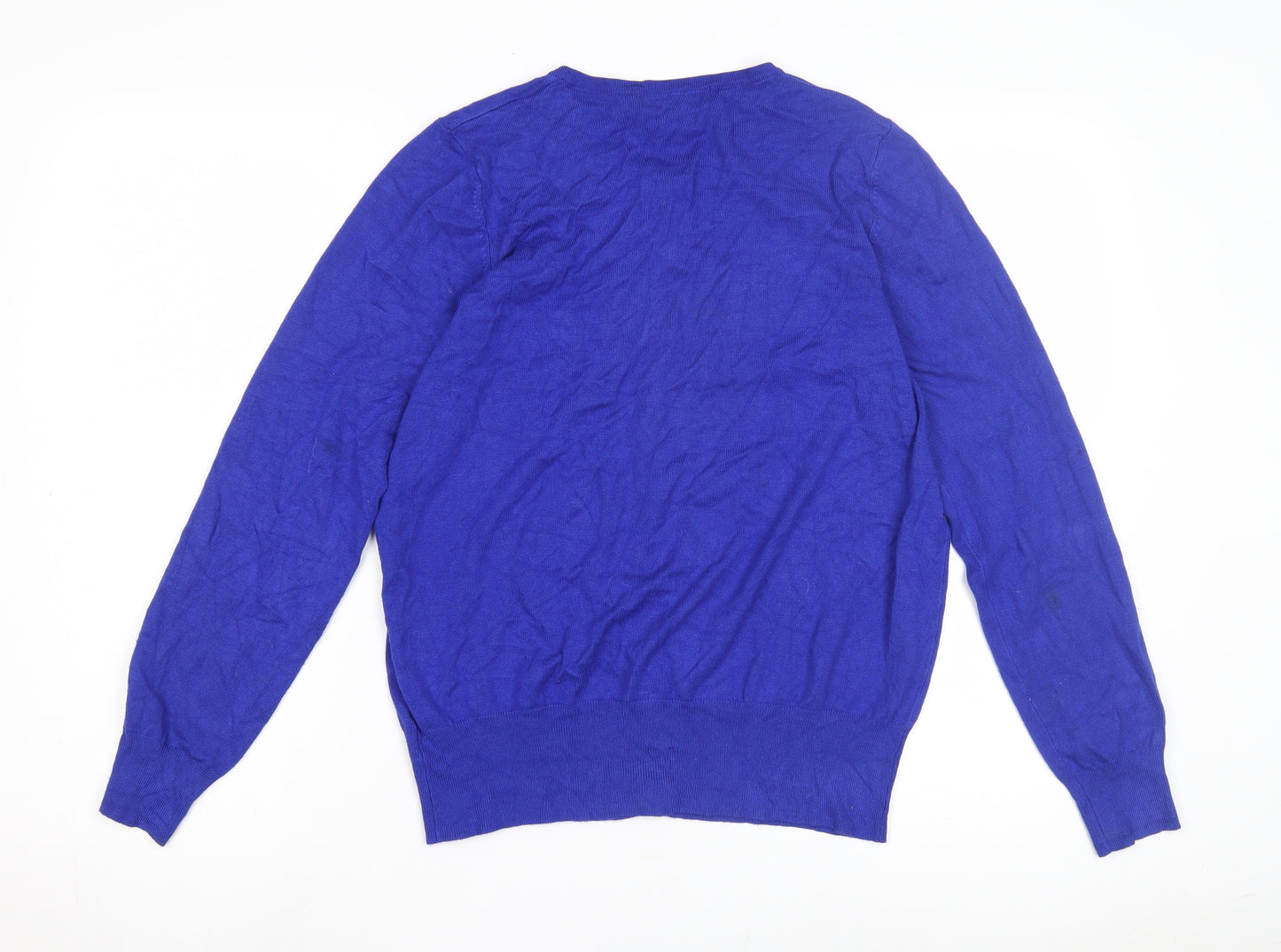Marks and Spencer Women's Blue Cotton Cardigan Size 16