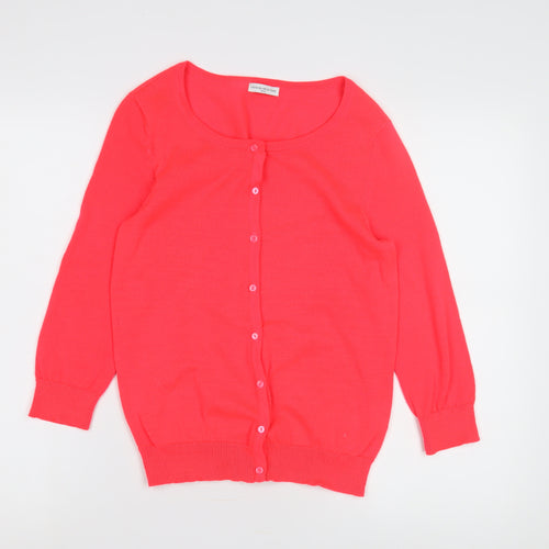 Jacqueline de Yong Women Pink Cardigan S Cotton
