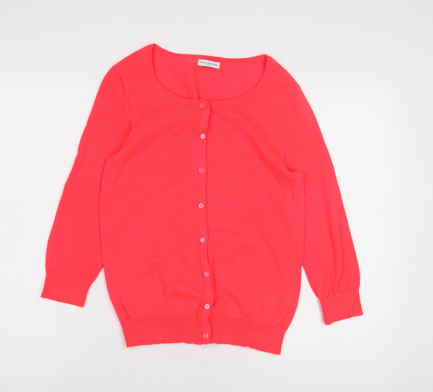 Jacqueline de Yong Women Pink Cardigan S Cotton